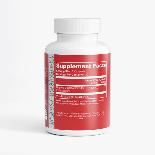 Certified USDA Organic Beetroot Supplement