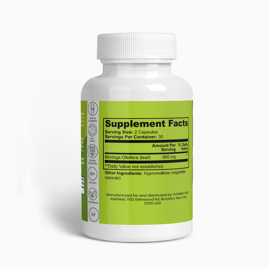 100% USA Made Pure Moringa Capsules