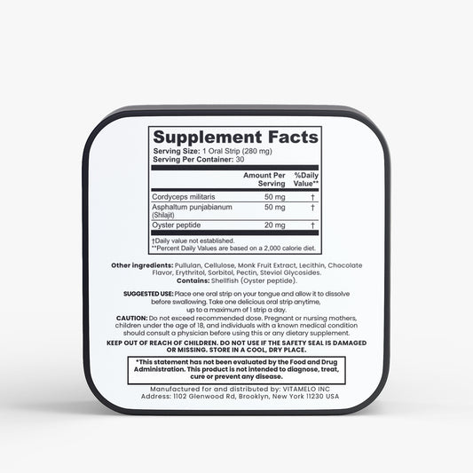 PREMIUM Libido Support Strips (Shilajit + Oyster Peptide)