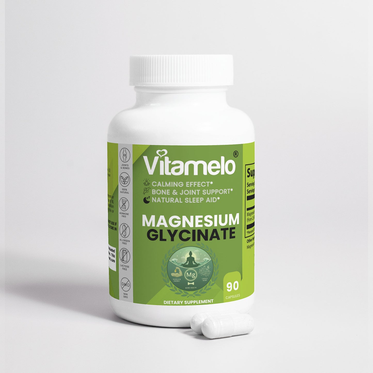 Magnesium Glycinate - For Stress, Bone Health & Sleep