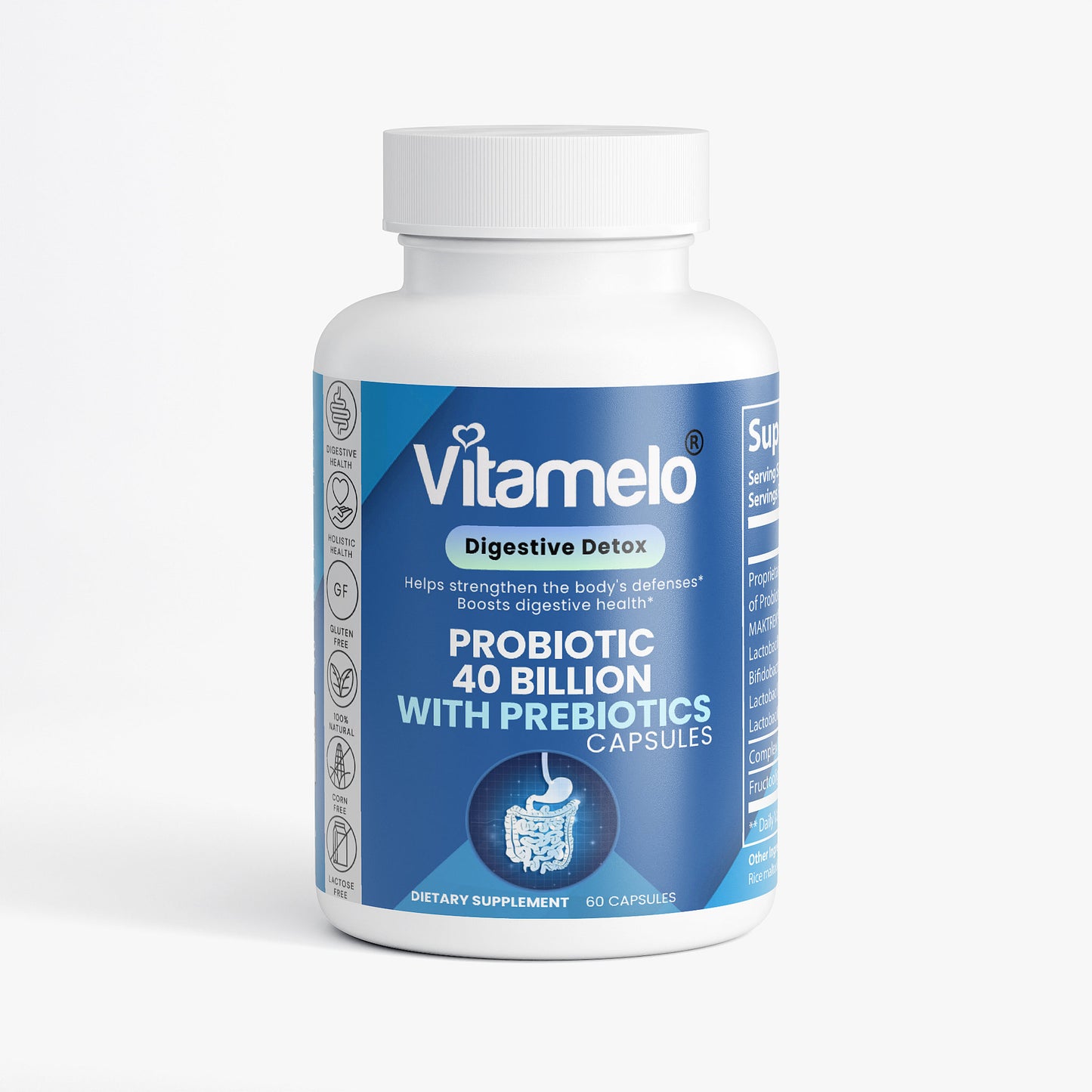 Probiotic 40 Billion with (Lactobacillus Plantarum)