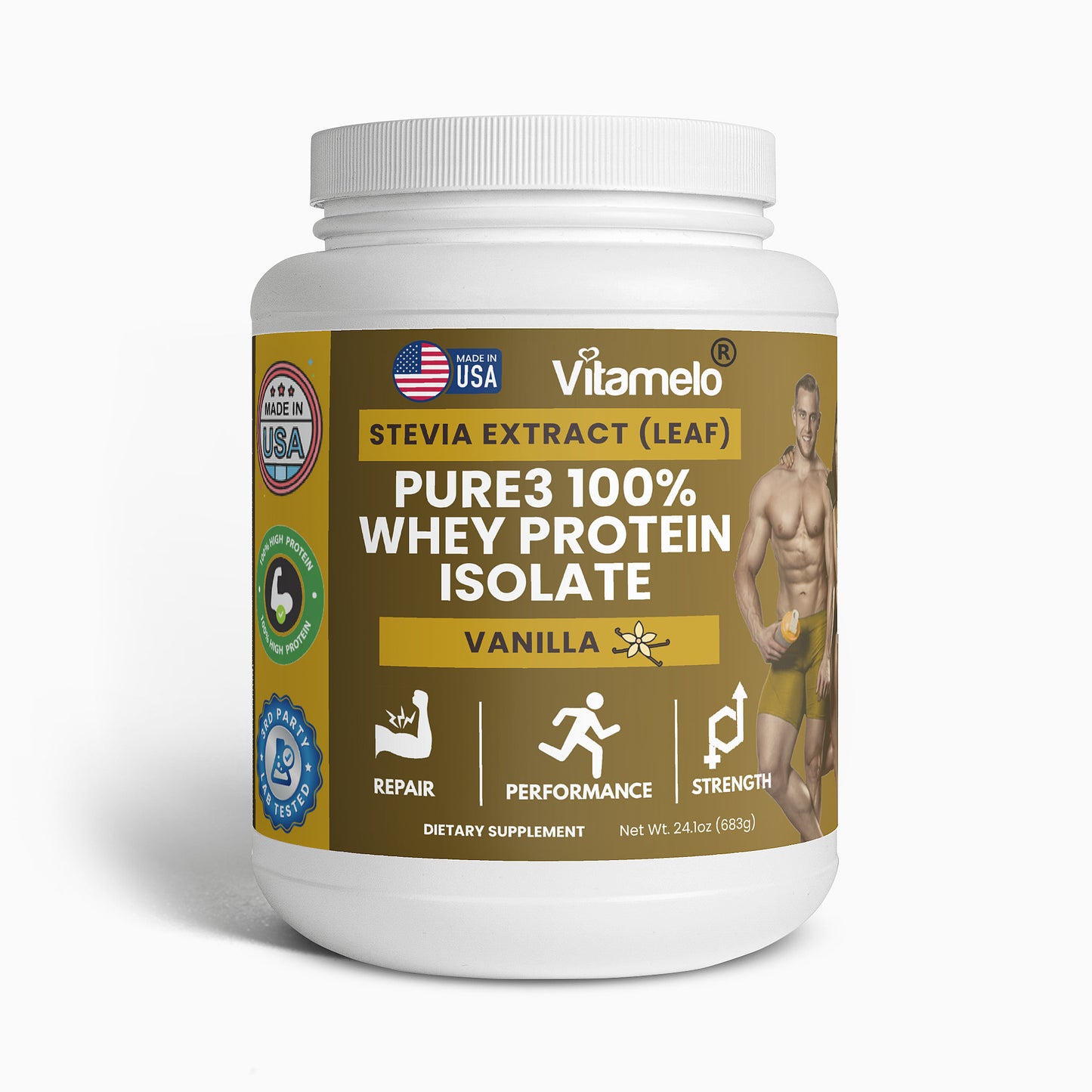 Pure3 100% Whey Protein Isolate (Vanilla)