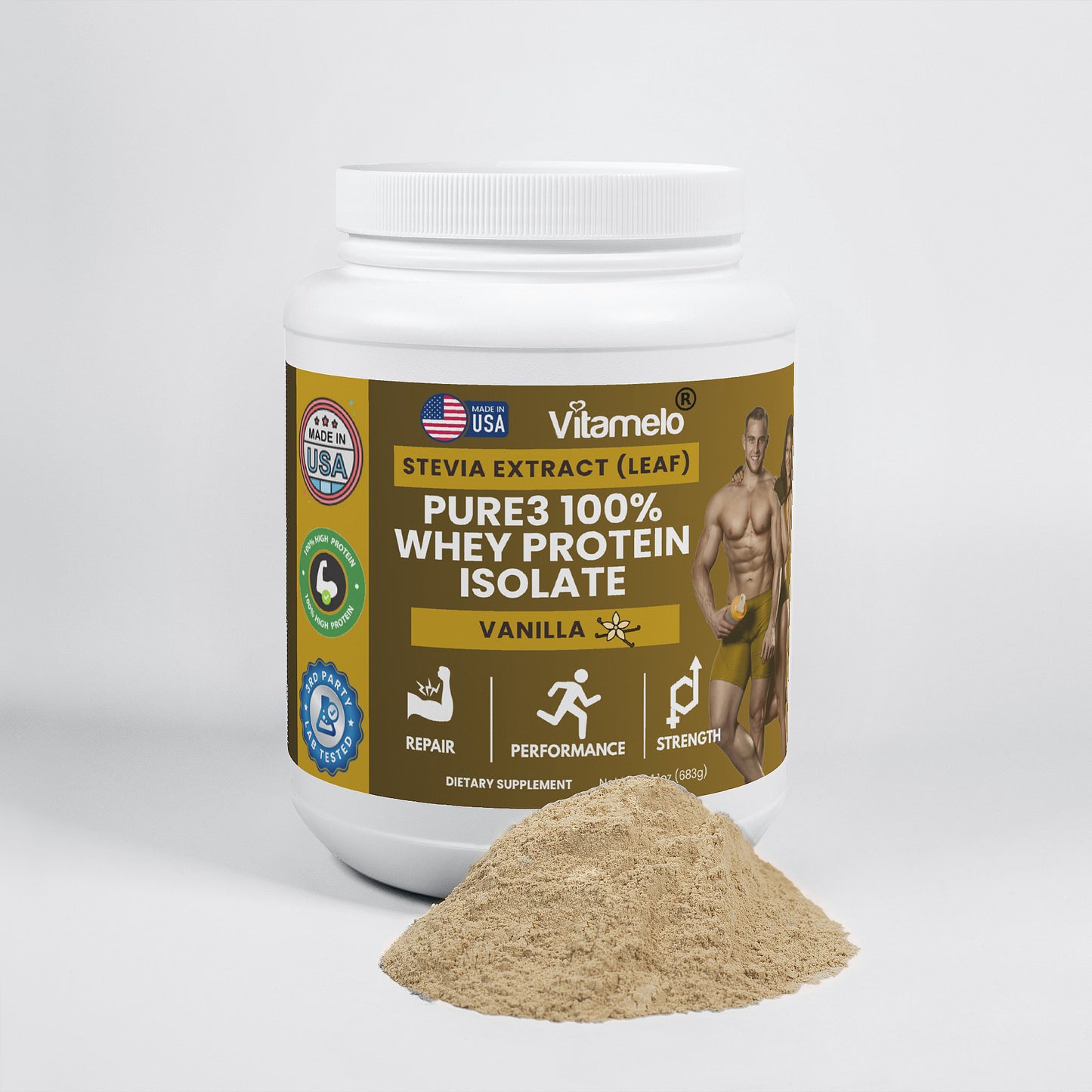 Pure3 100% Whey Protein Isolate (Vanilla)