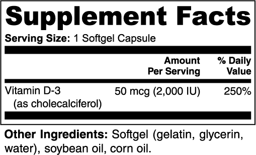 Advanced Vitamin D3 2,000 IU