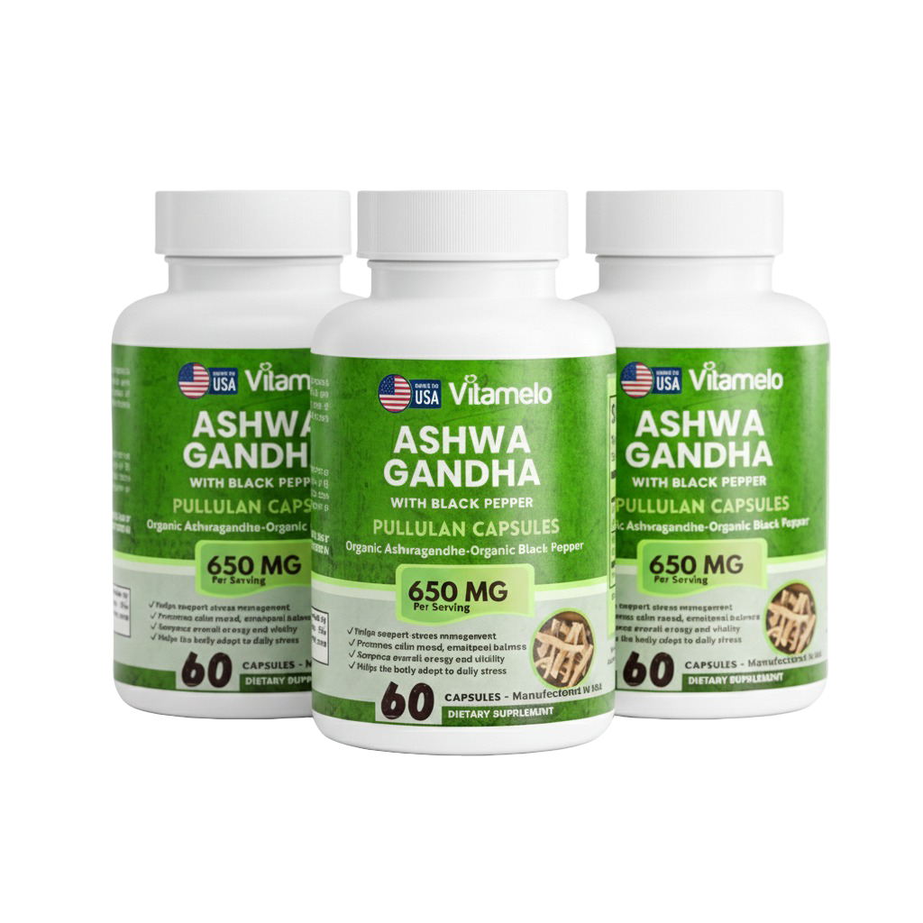 Organic Ashwagandha Capsules – Stress Relief, Calm & Mood Support
