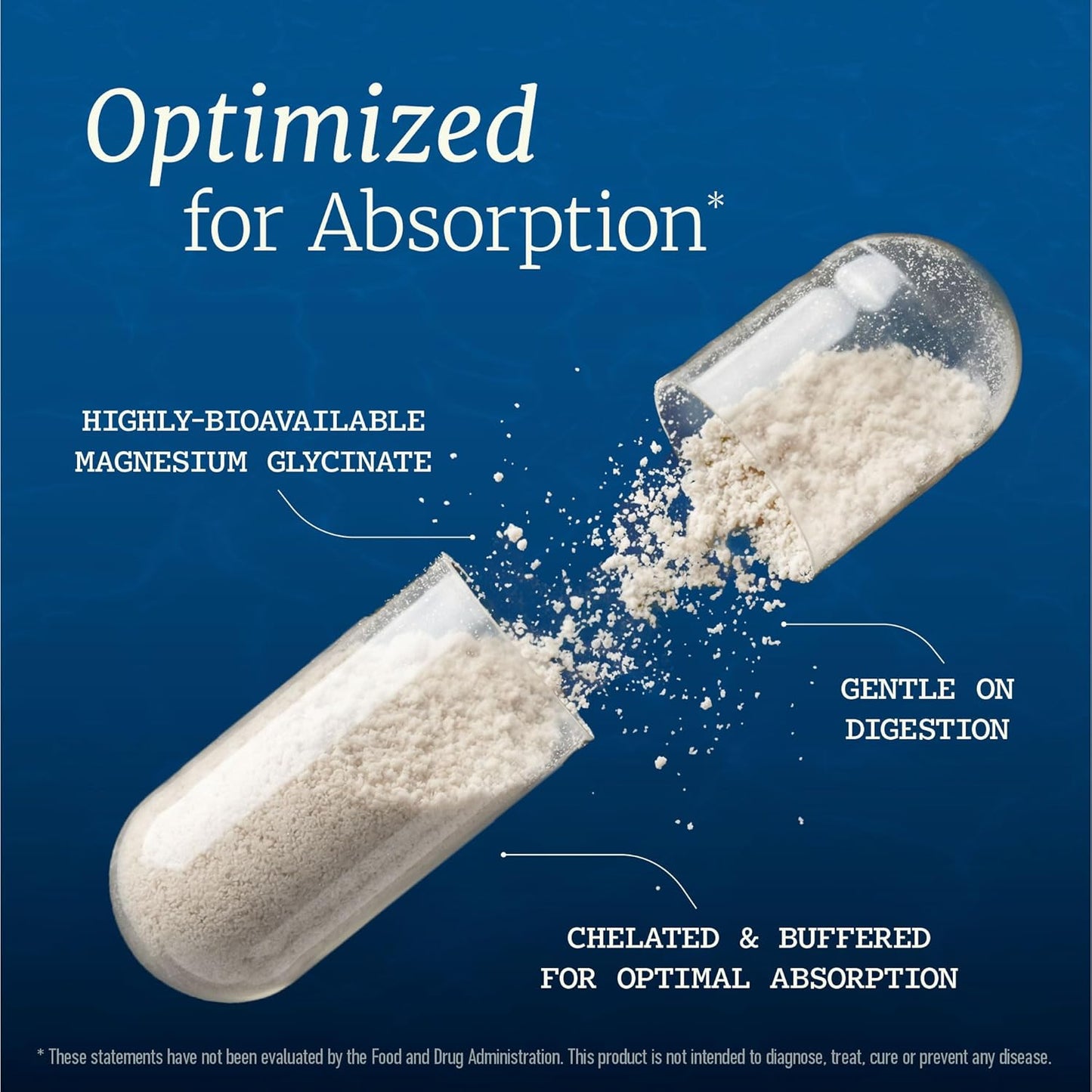 Magnesium Glycinate - For Stress, Bone Health & Sleep