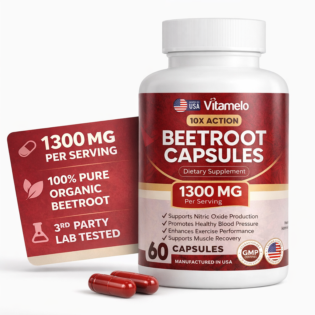 Organic Beetroot Supplement (1300 MG)