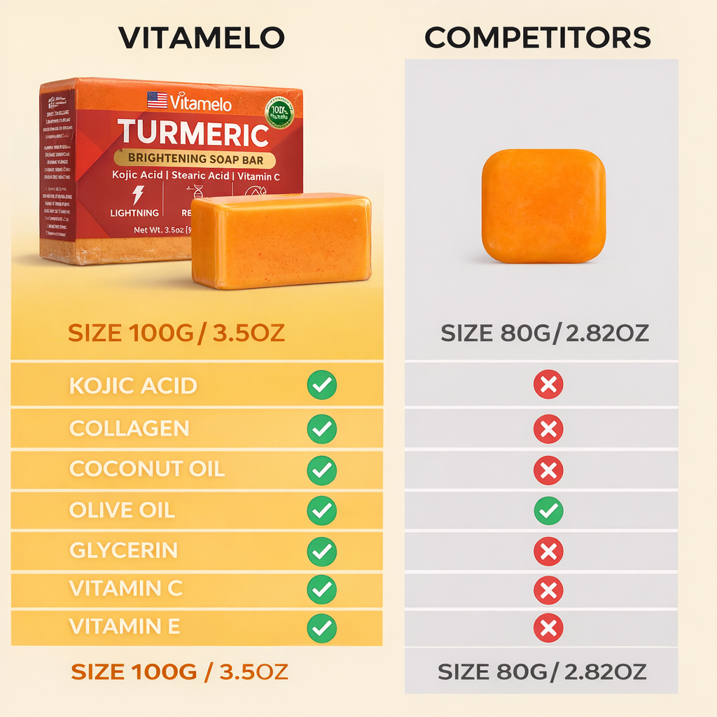 Turmeric Brightening Soap (with Vitamin C, Alpha Arbutin, Oat)