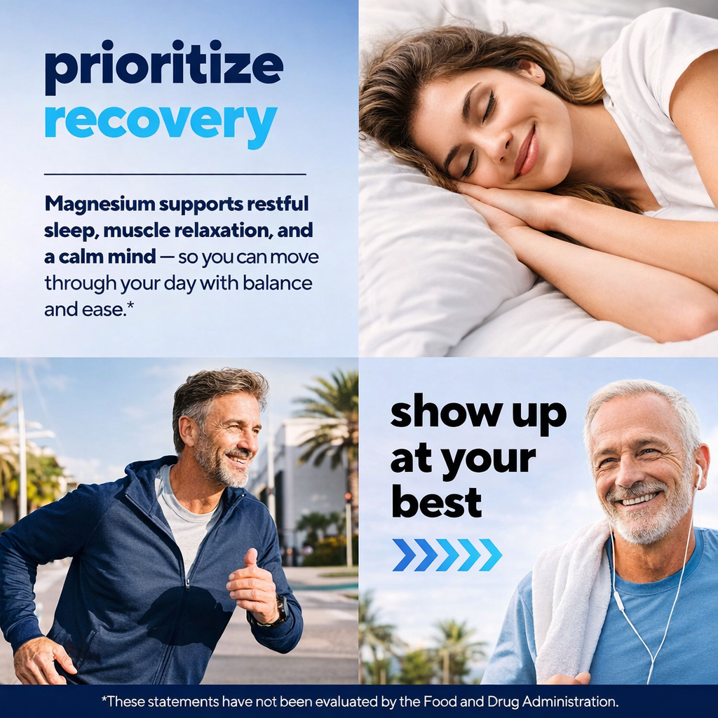 Magnesium Glycinate - For Stress, Bone Health & Sleep