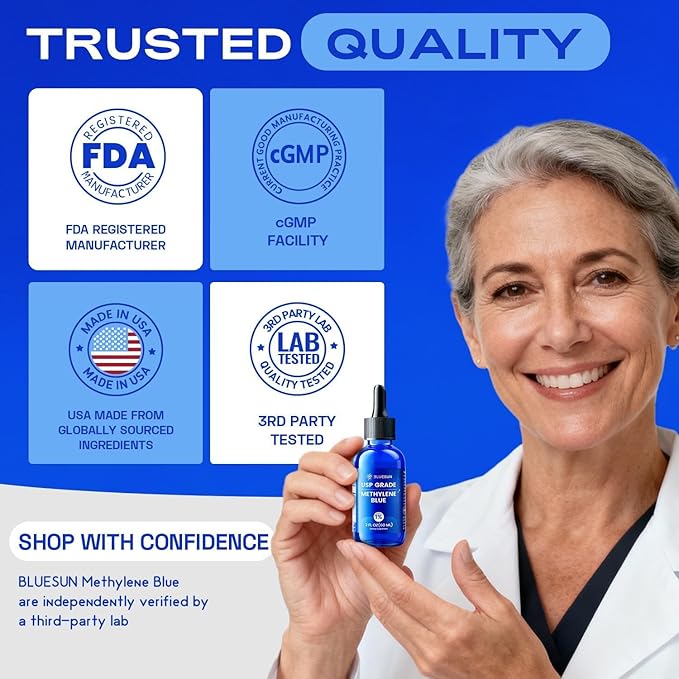 Methylene Blue Supplement - 99.99% Purity USP Grade