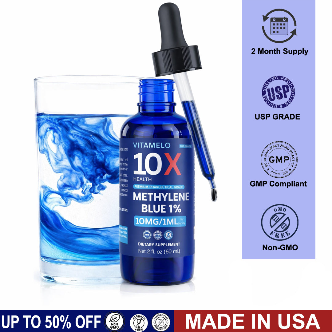 Methylene Blue 1% Solution - 99.99% Purity USP Pharmaceutical Grade