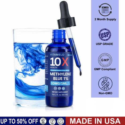 Methylene Blue 1% Solution - 99.99% Purity USP Pharmaceutical Grade