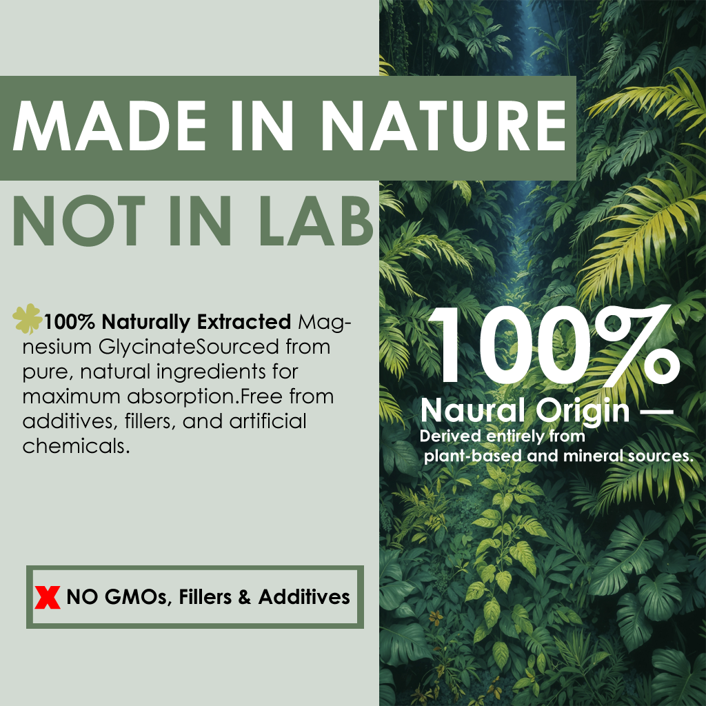 Magnesium Glycinate - For Stress, Bone Health & Sleep