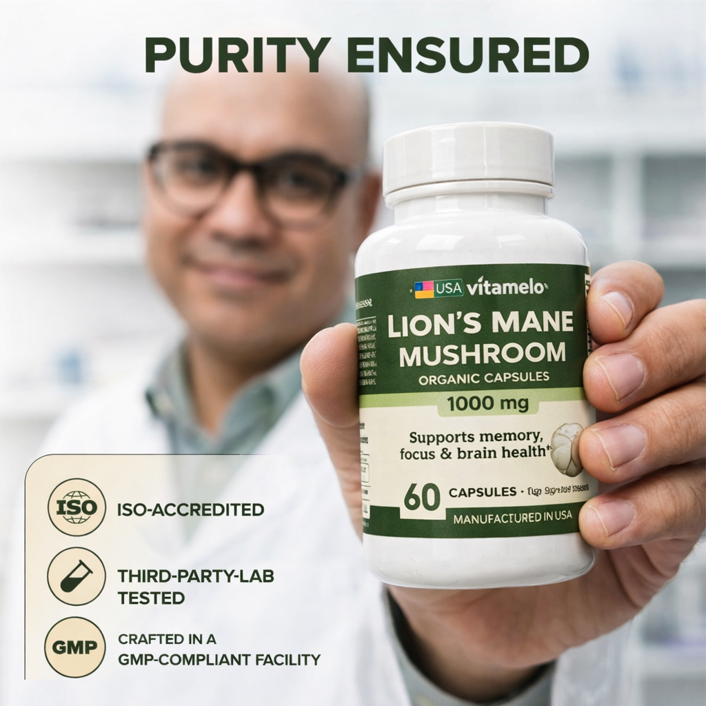 Organic Lion's Mane Mushroom Supplement