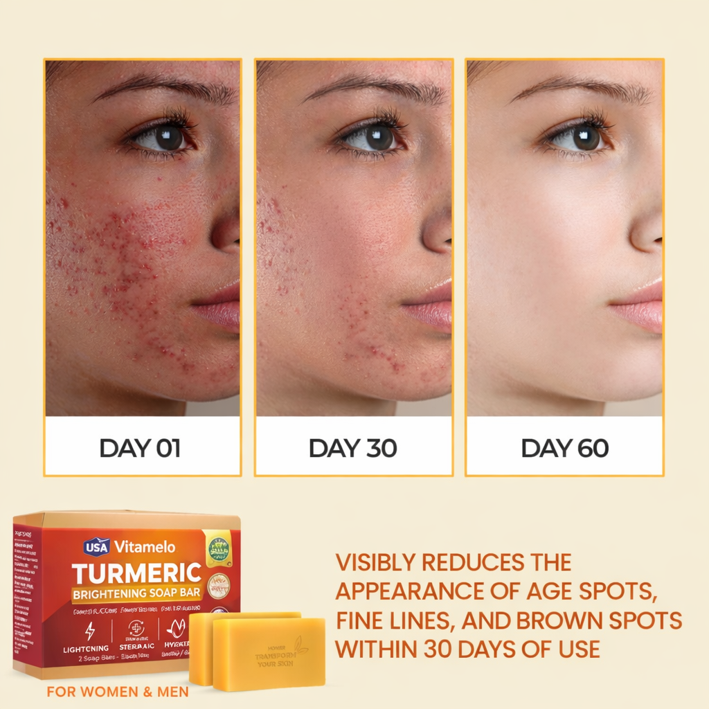 Turmeric Brightening Soap (with Vitamin C, Alpha Arbutin, Oat)