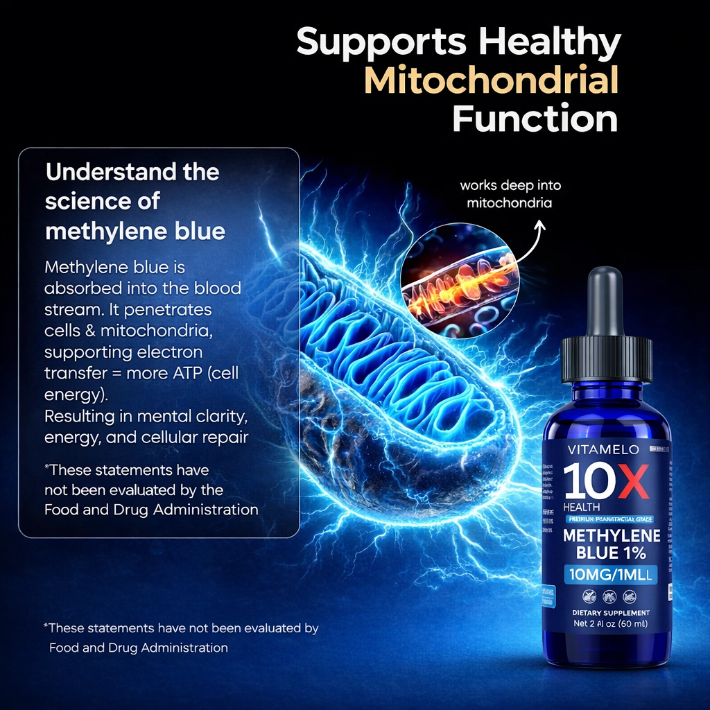 Methylene Blue 1% Solution - 99.99% Purity USP Pharmaceutical Grade