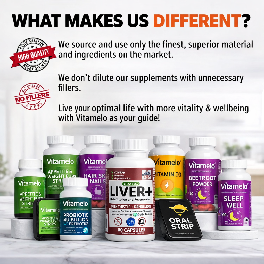 VITAMELO Liver Cleanse & Detox Supplement (Milk Thistle + Dandelion Root)
