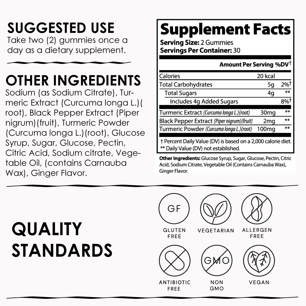 #1 Turmeric Gummies for Joint Support & Skin Health